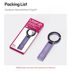 ULANZI MA30 Magnetic Phone Tripod Stand for iPhone, Aluminium Maglock Smartphone Mini Tripod Pocket Cell Phone Stand Strong Magnet Compatible with iPhone 17 16 15 14 13 12 Series, Lavender - color: Lavender
