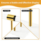Acrylic Bracelet Holder, Necklace Holder Display Stand, 2 Tier T-Bar Jewelry Organizer, Stainless Rod Tangle-free Countertop Jewelry Rack for Vendors Retail Store Home, Gfit for Women - size: 2 Tier