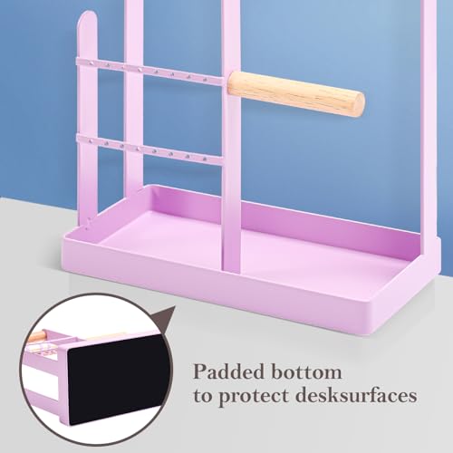ProCase Cute Jewelry Stand, Aesthetic Jewelry Organizer for Dresser Vanity, Jewelry Holder Display for Necklaces Earrings, Gifts for Teen Girls Women, Bedroom Dorm Decor -Medium, Purple - color: Purple, size: 12.6" Height