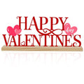 COCHIE Metal Happy Valentine's Day Sign, Valentines Day Decorations for Home, Party, Shelf, Mantel, Indoor, Valentine Heart Decor, Valentines Day Table Top Decoration (Valentine) - style: Valentine