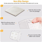 SMARTAKE 22-Piece Drawer Organizer with Non-Slip Silicone Pads, 5-Size Clear Desk Drawer Organizer Trays Storage Tray for Makeup, Jewelries, Utensils in Bedroom Dresser, Office and Kitchen, Clear - size: 22 PCS