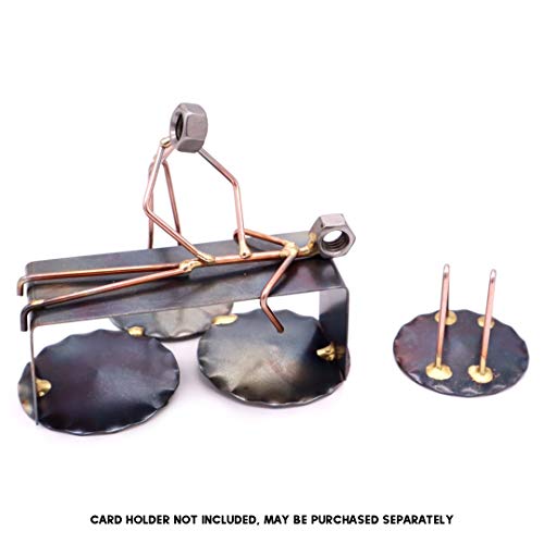 Chiropractor Handmade Metal Figurine Hand Welded Metal Art & Recycled Metal Sculptures - Unique Desk Accessories, Medical Office Decor, & Chiropractor Gifts