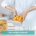 Ankou Food Airtight Containers (1500ml) 1.5 Qt Pop Up Food Formula Container With Lids, Bpa-Free One Button Open Stackable Container for Coffee Tea Brown Sugar Cereals - 8 Labels - Clear - color: 1.5 QT