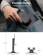 OMOTON Cell Phone Stand for Desk, 2 Pack Adjustable Foldable Phone Holder, 360 Swivel Mobile Stand Fit for iPhone 17 16 15 14 13 Pro Max and All Smart Phones, Black & Black - color: Black & Black