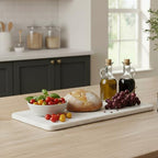 Bloomingville Marble Serving Tray, White - color: Mottled White