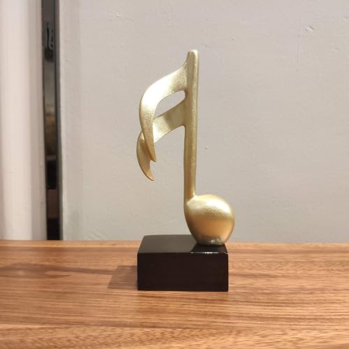 Notakia 3Pcs Music Decorations for Home Gold Music Note Decor for Living Room