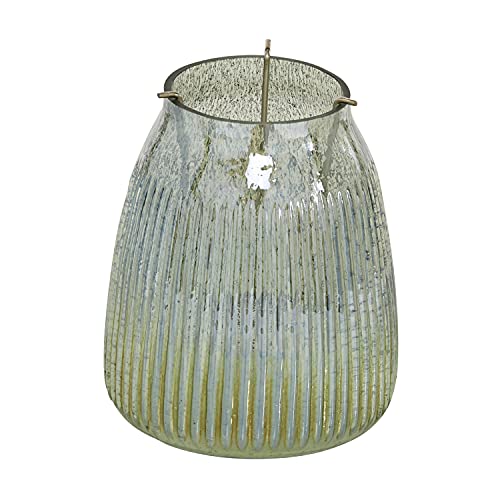 Deco 79 Glass Round Candle Holder, 6" x 6" x 7", Multi Colored - size: 6" x 6" x 7"