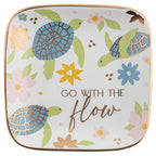 Karma, Flora Square Trinket Tray Small Turtle