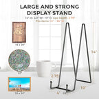 TR-LIFE 14 Inch Heavy Duty Plate Stand (2 Pack) - Metal Display Easel for Large Plates, Platters, Picture Frames, Signs, and Posters - size: 14 Inch
