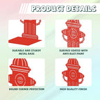 Peacoblue Metal Bookends for Shelves, Modern Decorative Heavy Duty Study Book Ends Stoppers for Office, Desk, Shelf, Room 5.3"x4.3"x7.9" Cast Iron Simple Tall Bookends 1 Pair (Red Fire Hydrant) - style: Red Fire Hydrant