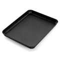 E-far 12.3x9.5x1 Inch Cookie Sheet for Baking, Nonstick Metal Oven Tray Pan for Cookies Jellyroll Cake, Nontoxic Rectangle Carbon Steel Baking Pan for Toaster Oven, Warp Resistant & Easy Clean - size: 12.5x9.5x1 Inches