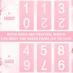AceOrbit Pink Strawberry Wood Block Perpetual Calendar Coquettish Desk Decor Cute Month Week Date Display Decorative Block Calendar for Women Office Home Desk Gift for Women - style: Pink Strawberry