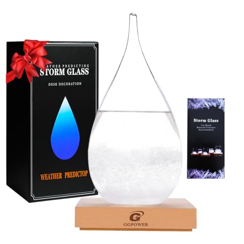 Storm Glass Weather Predictor Snow Globes for Adults Galileo Thermometer Indoor Creative Forecast Nordic Style Decorative - size: XL