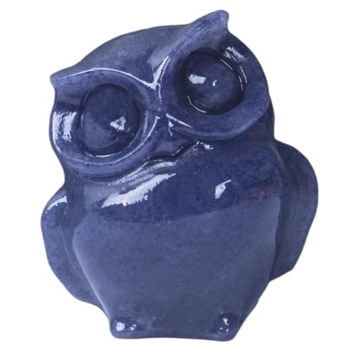 2 Inch Owl Figurine Handcrafted,Blue Aventurine Healing Animal Sculpture,Home Decor Unique Gift for Collectors,Crystal Artwork Nature Lovers Birthday Anniversary Present Spiritual Gift - color: Blue Aventurine Owl