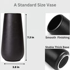 DECORPIA Premium Quality Black Ceramic flower Vase | Home Decor, Vases for Flowers, Farmhouse, Modern, Aesthetic, Bohemian, Pampas Vase