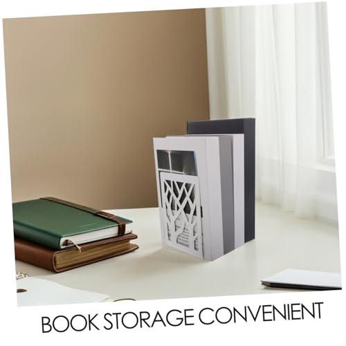 Angoily 2pcs Abstract Tree Style Bookends Non-Skid Page Holders for Reading Chic Book Organizer Creative Design for Home Office and School Storage
