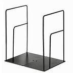 Minimalist Style Bookends Metal Adjustable Books Holder Stand Book Rack Desk Bookend - Rectangle, Black - color: Rectangle, Black