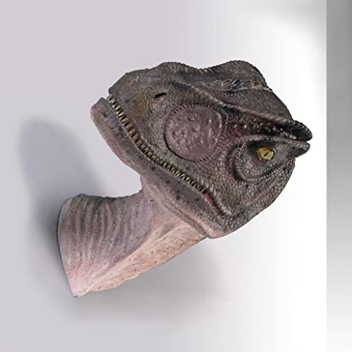Design Toscano Giant Allosaurus Dinosaur Wall Trophy Sculpture, Mouth Closed - style: Allosaurus Dinosaur: Mouth Closed