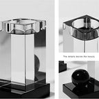 Bookends Modern Luxury Bookends Study Desk Bookends Crystal Geometric Bookends Ornaments Bookcase Bookshelf Book Stand Decorative Ornaments Bookend support