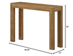 Plank+Beam Modern Solid Wood Console Table, 46 Inch, Sofa Table, Narrow Entryway Table for Hallway, Behind The Couch, Living Room, Foyer, Easy Assembly, Pecan - color: Pecan, size: 46 Inch