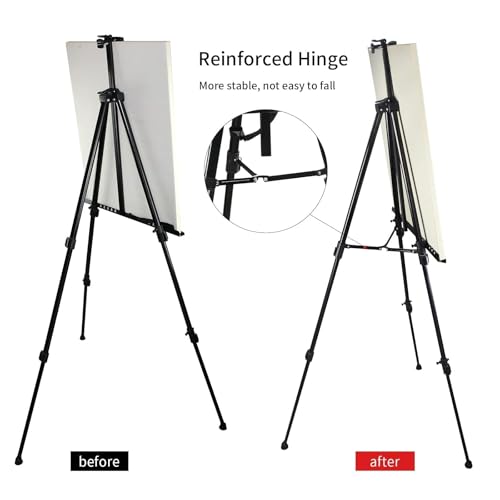 RRFTOK Art Painting Display Easel Stand,72Inches Adjustable Easels for Painting Canvases Height from 22-72”for Table-Top/Floor Paint and Displaying,Black - 3-Pack. - style: 72B 3-pack