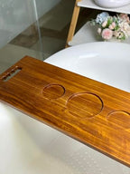 Wood Bathtub Tray with Handles – 35 x 12 Inch Large Luxury Bath Caddy