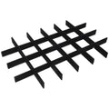Veemoon 1 Set Jewelry Tray Dividers, 13.17 Inch Black Lint Inserts, Drawer Storage Organizer Ring Earring Necklace Display