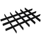 Veemoon 1 Set Jewelry Tray Dividers, 13.17 Inch Black Lint Inserts, Drawer Storage Organizer Ring Earring Necklace Display