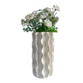 SEINHIJO Ceramic Flower Vase Modern Decor Sculpture Home Gift Statue for Tabletop Bookshelf Art 8.0 Inch - size: Large