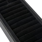 SSWBasics Bracelet Tray Holder - 21 Section Bangle Tray with Black Velvet Inserts