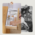 Plastic Drawers Organizer for Office Bathroom Bedroom Kitchen Desk - 1 Layers More White Storage Tray - Expandable 11.4-18.1 Inches (SHALLOW 1") - size: SHALLOW 1"