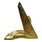 Bergamo Art 9 Inch Tall Decorative Handmade Aluminum Abstract Sculpture - color: Gold