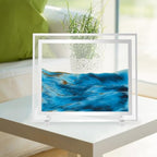 Coitak Moving Sand Art Picture, Dynamic Sand Picture, Desktop Sand Art for Home Decor and Office (12x10inch) - size: 12x10inch