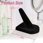 Jetec 12 Pieces Black Velvet Ring Display Stand, Jewelry Holder 2 x 2 x 2 Inches Finger Ring Display Velvet Holder Organizer for Showcase, Vendors, Wedding, Selling