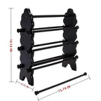 Two-Sided Wooden Jewelry Bracelet Holder Display Stand with 6 Removable Holders - 3 Tier Bar Bangle Organizer Perfect for Organizing and Showcasing Bracelets, Watches, and Accessories Black - style: 6 Tier-Black