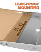 CaptainGrill Grease Tray with Catch Pan - Dyna Glo Grill Replacement Parts, Universal Drip Pan for 4/5 Burner Gas Grill Models from Dyna Glo, Nexgrill, Expert Grill, Kenmore, BHG and More (24"-30")