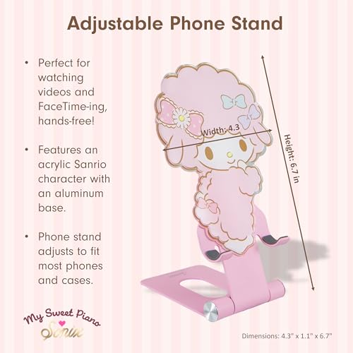 Sonix x Sanrio Character Phone Stand | Adjustable Cell Phone Holder, Desk Stand, Dock | My Sweet Piano - color: My Sweet Piano