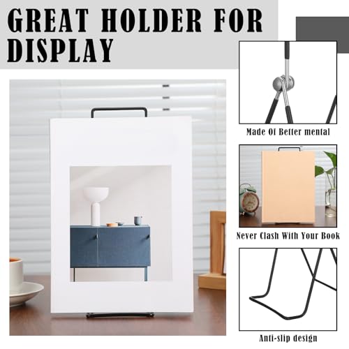 6 Pack Large Metal Book Stand for Display Adjustable Display Holder Easel Collector Stand for Home Office Back to School Books Frames Comic Plates Album CD Magazine (11.8 Inch) - size: 11.8 Inch