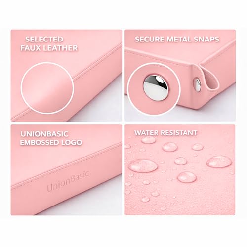 UnionBasic Medium Valet Tray, Jewelry Tray for Rings Watches Earrings, Entryway Catchall Caddy for Coins Keys Change, Nightstand Bedside Valet Holder, Trays for Electronic Gadgets, Candy Pink Plus - color: Candy Pink, size: 9.5" x 7.9" x 2"
