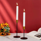 Metal Candle Holder, Modern Design, Elegant Matte Black Finish, Candle Stand, Premium Decorative Accessory, for Home Decor, Wedding Events, Living Room Ambiance, Dining Table Cente