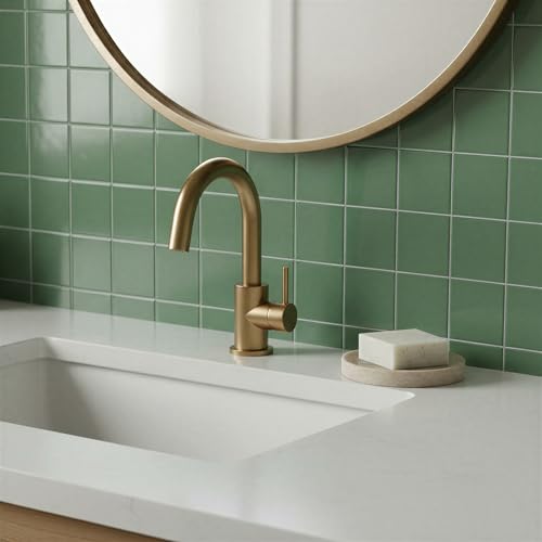 Creative Co-Op Marble Round Soapdish, Beige - color: Beige