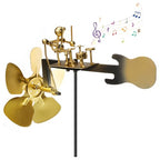 Handmade Metal Drummer Windmill, Wind Spinner Metal Rock Band Wind Mill for Yard and Garden, Wind Spinners Outdoor Music Figurines and Statues - size: Drummer