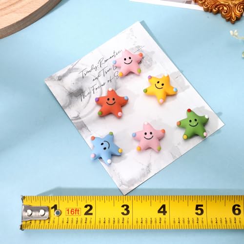 rhinocats 20pcs Fridge Magnets, Locker Decor, Cute Starfish Decorative Magnets for Refrigerator Whiteboard Home Office - color: Starfish 20-pack