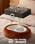 Miledi Tablet Pillow Stand, Compatible with 5"-12.9" Kindle, iPad, Phone/Tablet, 360° Rotating Phone Holder for Bed, Soft Plush Fabric, Detachable Bowl, Reading and Relaxation on Bed, Terracotta - color: Terracotta