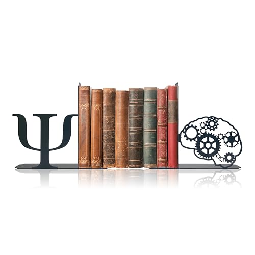 Product TitlePsychology Inspired Vintage Bookends Decorative Accessories for Home & Office, 6x6.6x1.2 Inch Ideal Gift for Psychology Enthusiasts