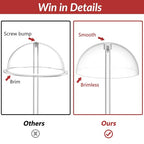 JUESHA Clear Acrylic Hat Display Stand Height Adjustable, Countertop Hat Holder for Baseball Caps Cowboy, Wig Head Counter Stand for Closet (PATENT PENDING) - size: Standard