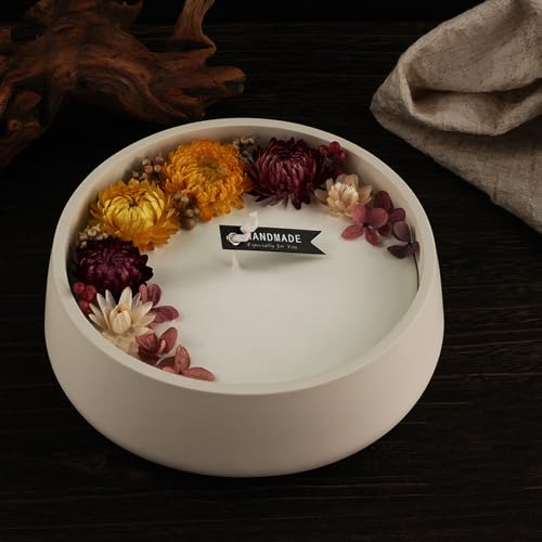Oval Candle Boat Jar Molds, Creative Silicone Vessels Pot Molds, Concrete Container Storage Tray Making Moulds for Storage Holder Jewelry Box Vase Aroma Cup (Round) - color: Round