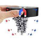 1 Box Stress Relief Magnetic Desk Sculpture Toys, Desk Sculpture Decor Toys, Magnetic Balls Desktop Decor Fidget Toy for Boredom, Intelligence Development