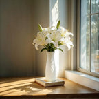 SOUJOY 10 Pack Composite Plastic Flower Vase, White Conic Floral Vase Home Decor Centerpieces, Small Unbreakable Vases for Decor Living Room - size: 7.11 cm x 7.11 cm x 20.1 cm