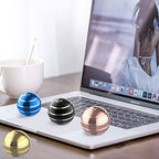 Kinetic Desk Toy Ball, 1.54'' Kinetic Desktop Spinning Toys, Optical Illusion Toys for Anxiety, ADHD, Metal Fidgets for Dad, Mom, Son, Daughter (39MM, Rainbow-A) - color: Rainbow-a